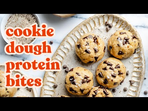 Peanut Butter Protein Cookie Dough Bites | Ambitious Kitchen